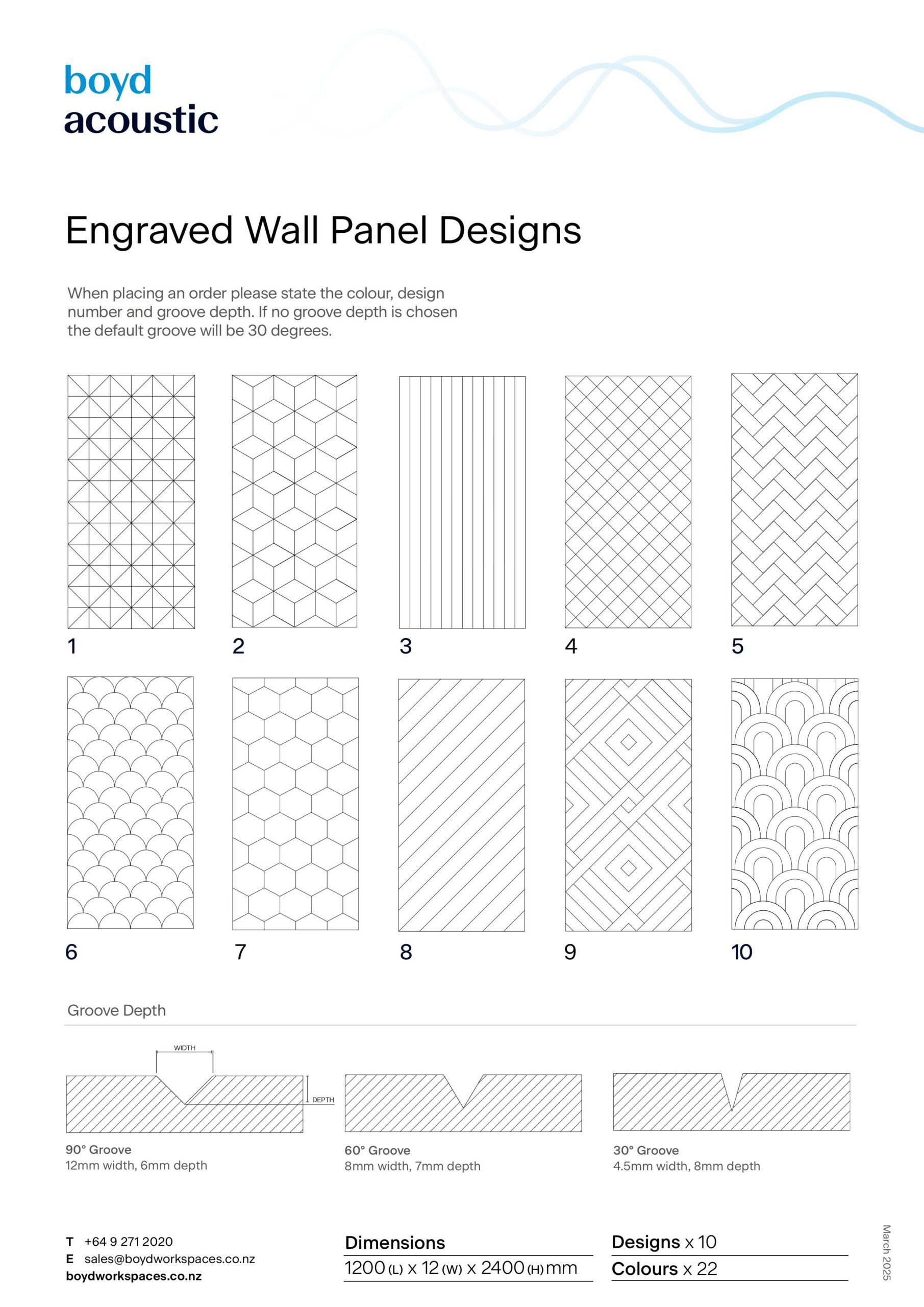 Engraved Wall Panels